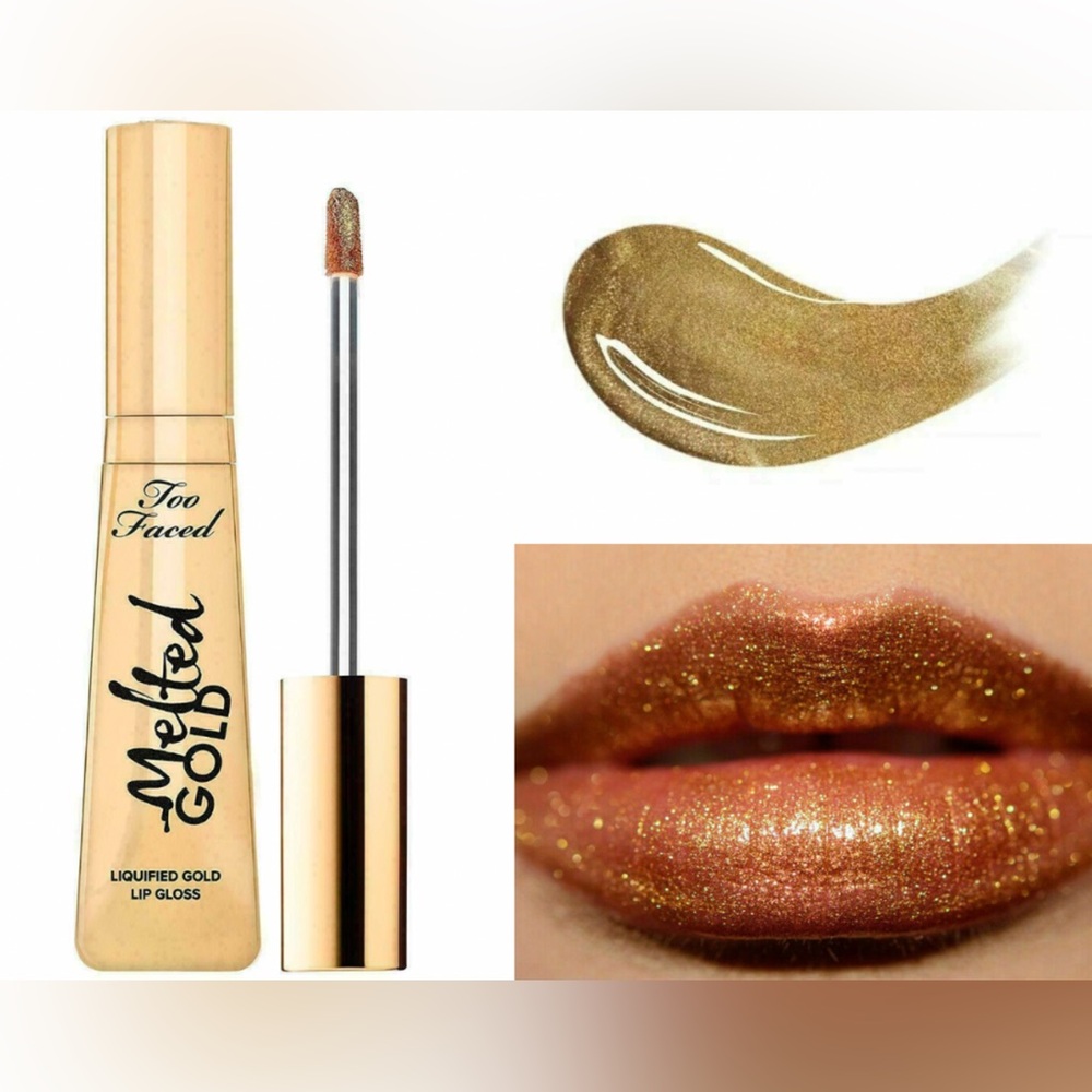 Too Faced Melted Gold Lip Gloss